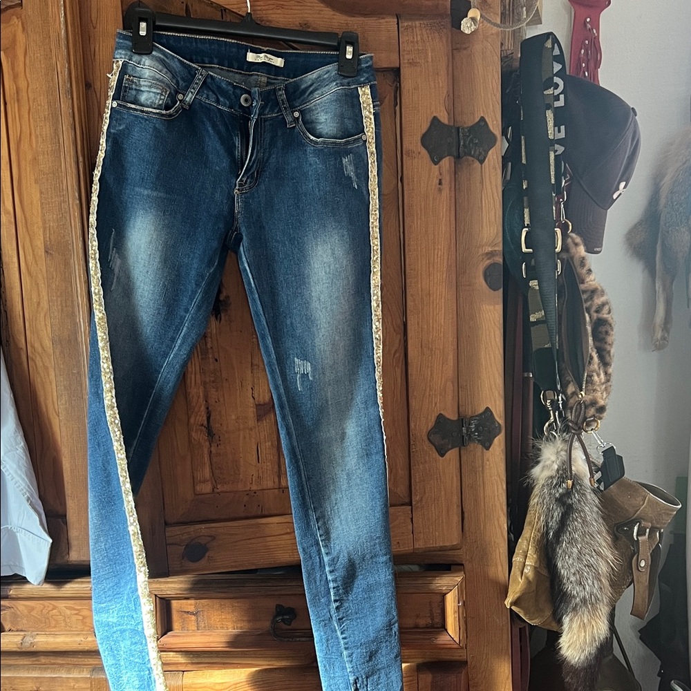 Rose 🌹 Player jeans skinny stretch UK 36 fits like a 5/7